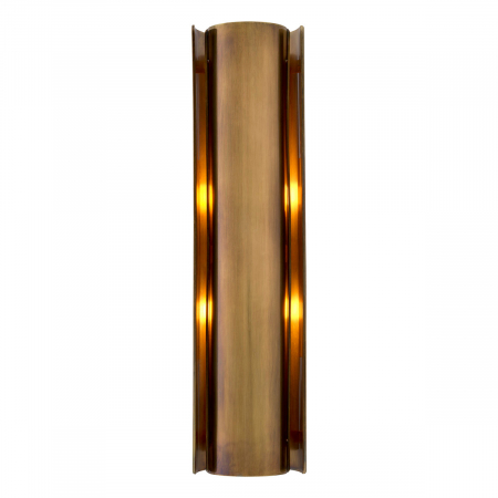 Aplice - Aplică de perete, Vergé L, finisaj din alamă cu aspect vintage, Dims: W. 16.5 | D. 13 | H. 65  (CM)