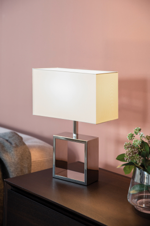 Veioze - Baza lampa de masa Class, Otel inoxidabil, Argintiu, 43 cm