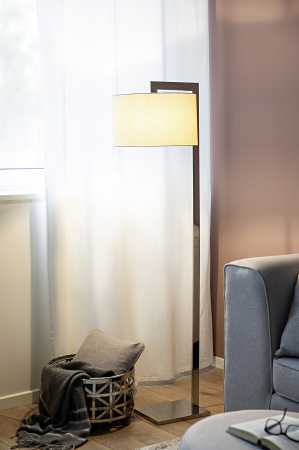 Lampadare - Baza lampa de podea Avion, Otel inoxidabil, Argintiu, 160 cm