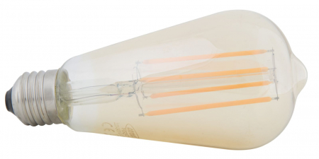 Becuri - Bec led "st64" *220-240v 4w 2200k E27* amber cm ø 6,5x13,5