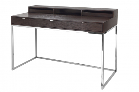 Birouri - Birou NEIL, MDF/furnir/inox, 120x60x87 cm, Fink