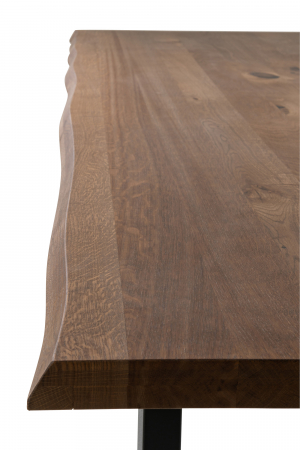 Mese dining - Blat masa dining, Lemn masiv stejar, Maro, 200x95x4