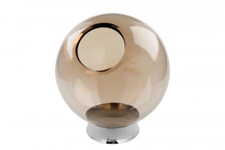 Boluri si castroane - Bol COLLIER, aluminiu placat cu nichel/sticla, 27 x 25 cm