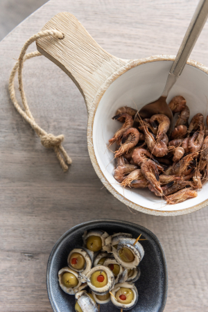 Boluri si castroane - Bol Mango, Lemn, Alb, 23x15x8 cm