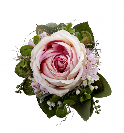 Plante artificiale si uscate - Buchet artificial TESSA, Fibre sintetice, Multicolor, 15x15 cm