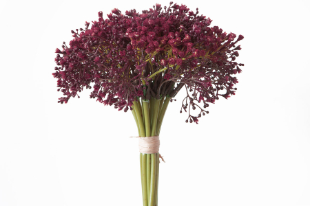 Plante artificiale si uscate - Buchet, Floare artificiala, Gypsophila, Rasina, violet, PU 12, L. 20 cm, L. 20 cm, H. 30 cm