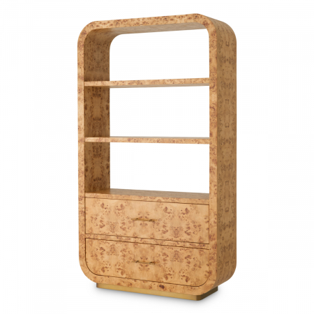 Bufete si dulapuri - Bufet, Quinton, furnir din burl, mappa maro deschis, Dimensiuni: W. 120 | D. 44.5 | H. 210