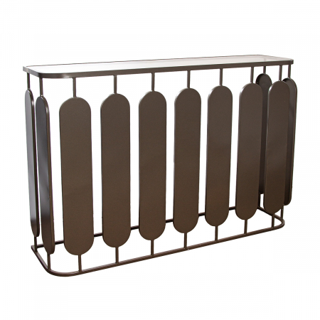 Mese consola - Consola, Zulu, Metal, antracit, PU 1, L. 32 cm, L. 120 cm, H. 80,5 cm