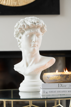 De colectie - Bust David, Rășină, Alb, M