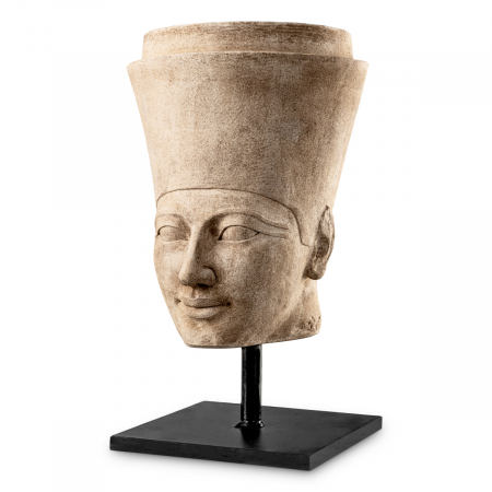 De colectie - Bust Hatshepsut, finisaj din gresie , Dims: W. 30 | D. 40 | H. 58 (CM)