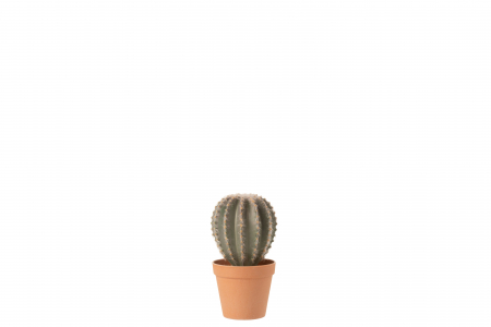 SALE % - Cactus artificial, Plastic, Verde, 15x13x24 cm