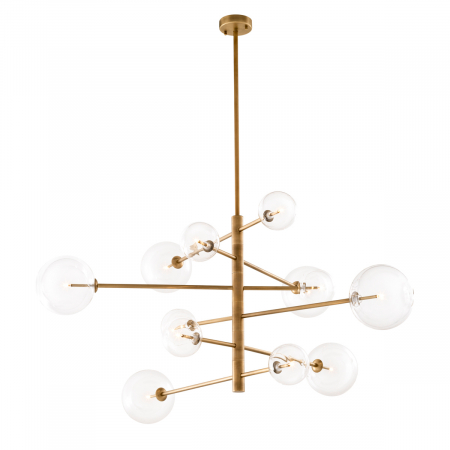 Lustre - Candelabru, Argento L, finisaj din alamă cu aspect vintage