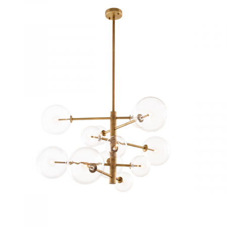 Lustre - Candelabru, Argento S, finisaj din alamă cu aspect vintage