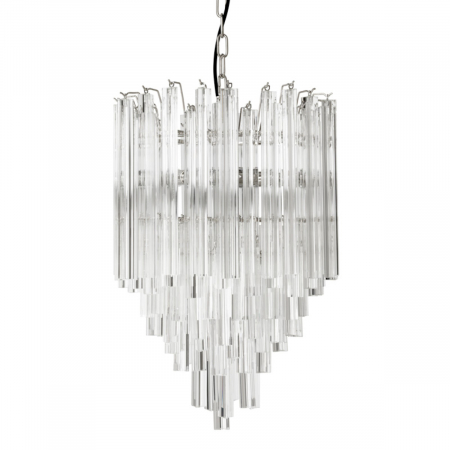 Lustre - Candelabru, Salerno din sticla transparenta