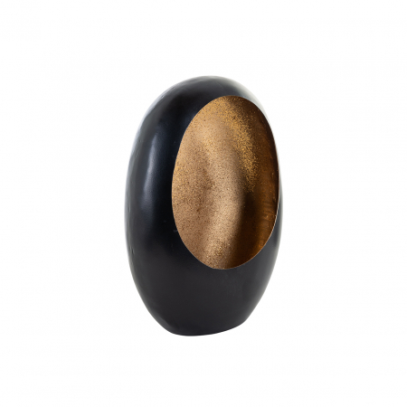 Richmond Decoration - Suport lumanare Civan negru auriu mic