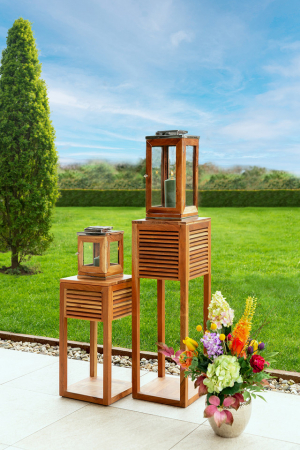 Postamente - CARMEL, Postament, lemn de salcâm, 30x30x60 cm