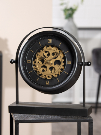 Ceasuri - Ceas Angulo, mdf/metal/sintetic, gri, 32x34x10 cm