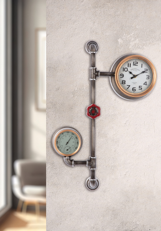 Ceasuri - Ceas de perete Abola, Sticla/ MDF/Metal/Sintetic, multicolor, 42x60x9 cm