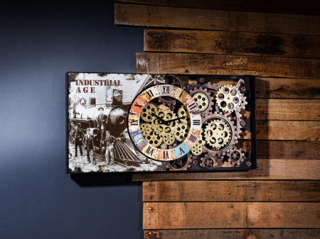 Ceasuri - Ceas de perete, metal Industrial