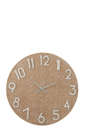 Ceasuri - Ceas Wash, Stuff/Ratan/Bambus, Natural, 91.5x4x91.5 cm