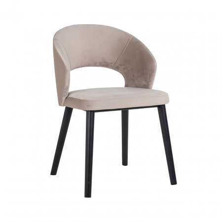 Stoelen - Scaun Savoy bej catifelat