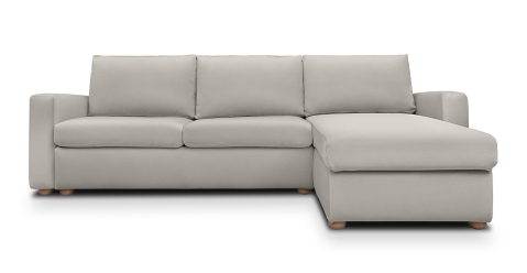 Canapele Extensibile - Cloud canapea  extensibila de 3 locuri L cu brate trapez