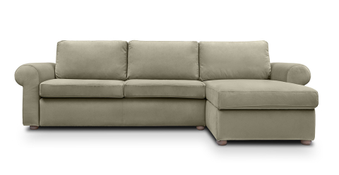 Canapele - Cloud canapea fixa de 3 locuri L cu brate rotunde