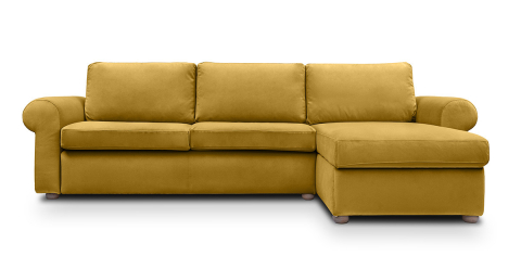 Canapele - Cloud canapea fixa de 3 locuri L cu brate rotunde