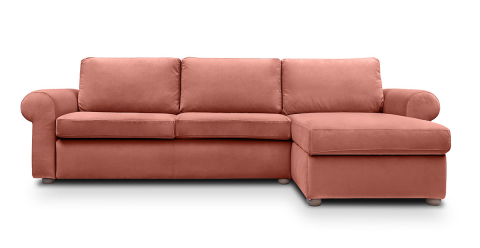 Canapele - Cloud canapea fixa de 3 locuri L cu brate rotunde