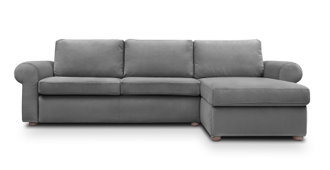 Canapele - Cloud canapea fixa de 3 locuri L cu brate rotunde