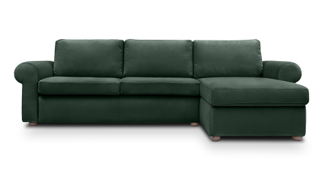 Canapele - Cloud canapea fixa de 3 locuri L cu brate rotunde