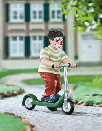 Clovni - Figurina clovn, rasina, multicolor, 11x13x5 cm