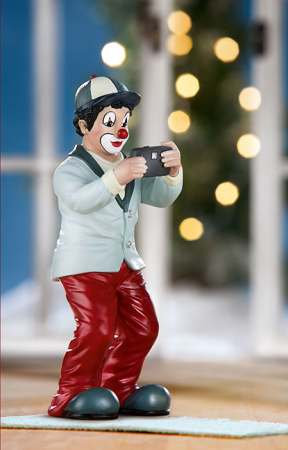 Clovni - Figurina clovn, rasina, multicolor, 6x15x5.5 cm