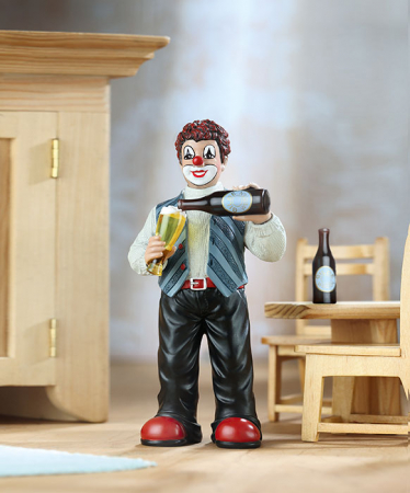 Clovni - Figurina clovn, rasina, multicolor, 7.5x15x4.5 cm