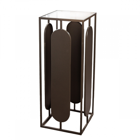 Postamente - Coloana decorativa, Zulu, Metal, antracit, PU 1, L. 27 cm, L. 27 cm, H. 70 cm