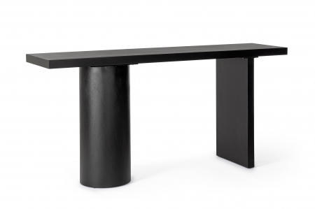 Mese consola - Consola Empire, Negru, MDF/ furnir brad, 160 - 40 - 80h cm