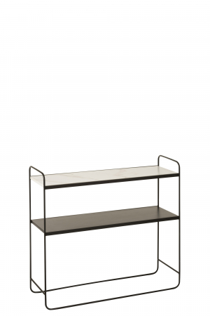 Mese consola - Consola, Lemn, Alb, 90x30.5x80.5 cm