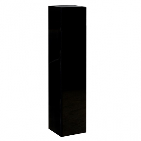 Mese consola - Consola Solid negru, rasina/fibra de sticla, 27x27x120 cm