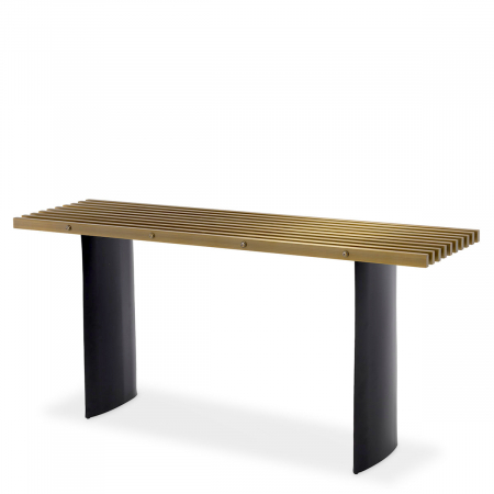 Mese consola - Consolă Vauclair finisaj alamă, Dims: W. 160 | D. 42.5 | H. 76 (CM)