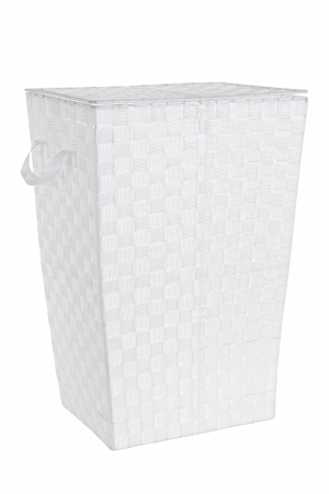 ORGANIZARE - Cos de rufe , Otel/Nylon, Alb, 40x30x60 cm