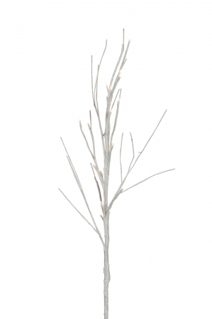 Plante artificiale si uscate - Crenguta artificiala, Fibre sintetice, Alb, 30x30x120 cm