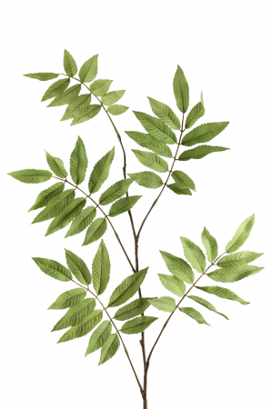 Plante artificiale si uscate - Crenguta artificiala Blatt, Fibre artificiale, Verde, 102 cm