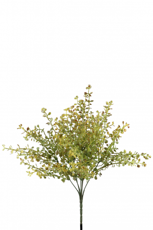 Plante artificiale si uscate - Crenguta artificiala Blatt, Fibre artificiale, Verde/Galben, 35 cm