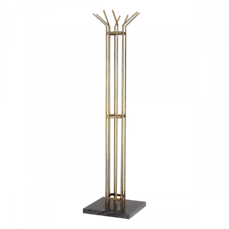 Cuiere - Cuier Volterra, finisaj din alamă cu aspect vintage, Dims: W. 38.5 | H. 165.5 (CM)