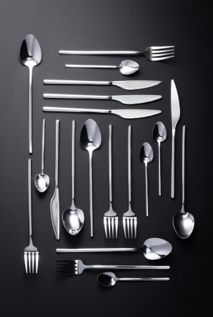 Tacamuri - Cutie Tacamuri C 24 Bucăti, Otel Inoxidabil, Argintiu Lucios