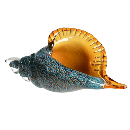 SALE % - Decoratiune BID SHELL, sticla, 28.5x11x13 cm