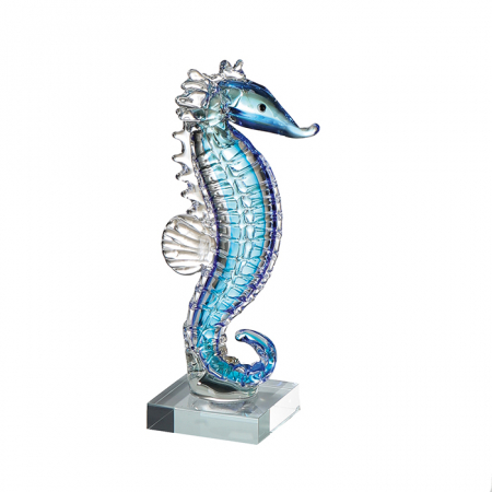 SALE % - Decoratiune SEAHORSE, sticla, 24x8x8 cm