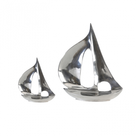 Accesorii - Decoratiune Boat, aluminiu, argintiu, 21 cm
