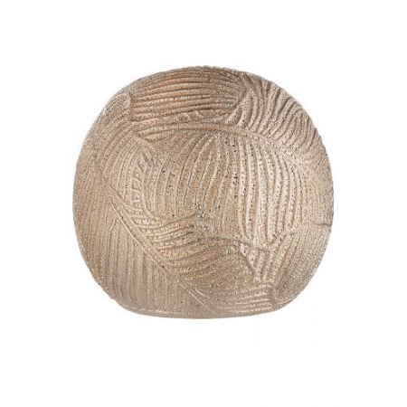 Vaze si boluri - Decoratiune Cascade, Ceramica, Auriu, 10x10x9 cm