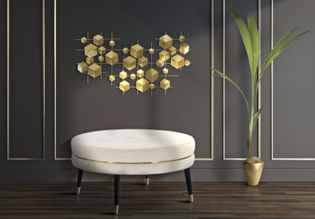 Decoratiuni de perete - Decoratiune de perete Abstract, fier, multicolor, 90.5X3.5X50 cm